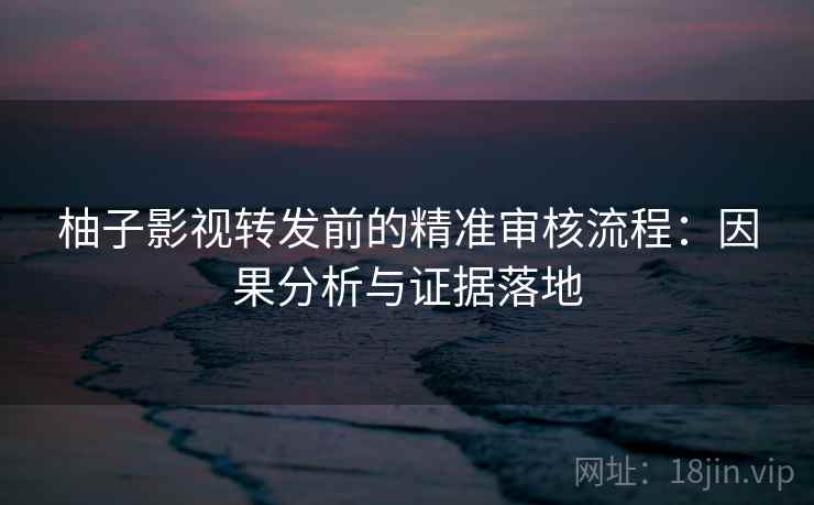 柚子影视转发前的精准审核流程：因果分析与证据落地